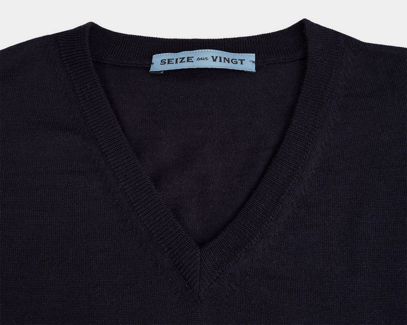 Chesapeake V-Neck Ultrafine Merino Sweater