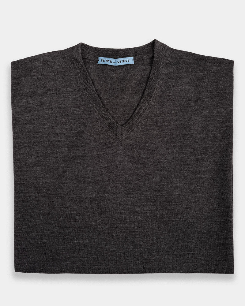 Richmond V-Neck Ultrafine Merino Sweater