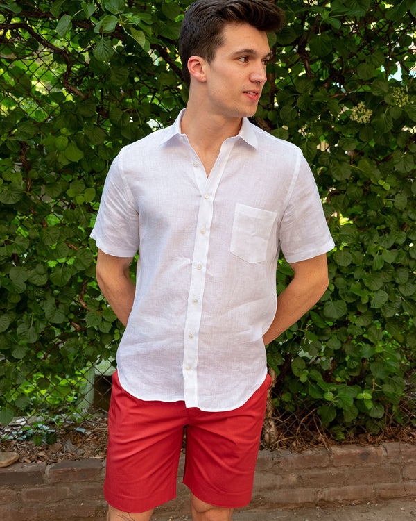 Amalfi Linen Short Sleeve Shirt