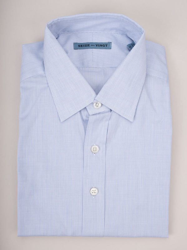 Sale Cabinet Shirt 14 light blue graph check