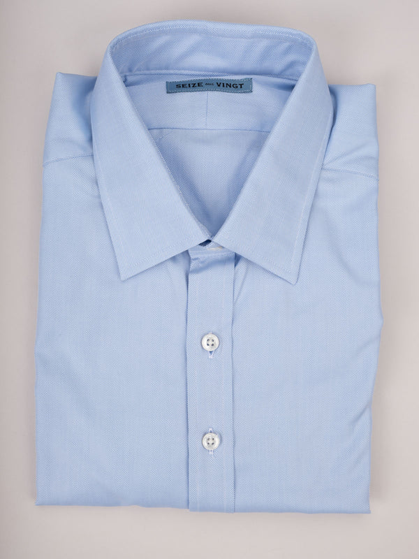 Sale Cabinet Shirt 04 blue herringbone