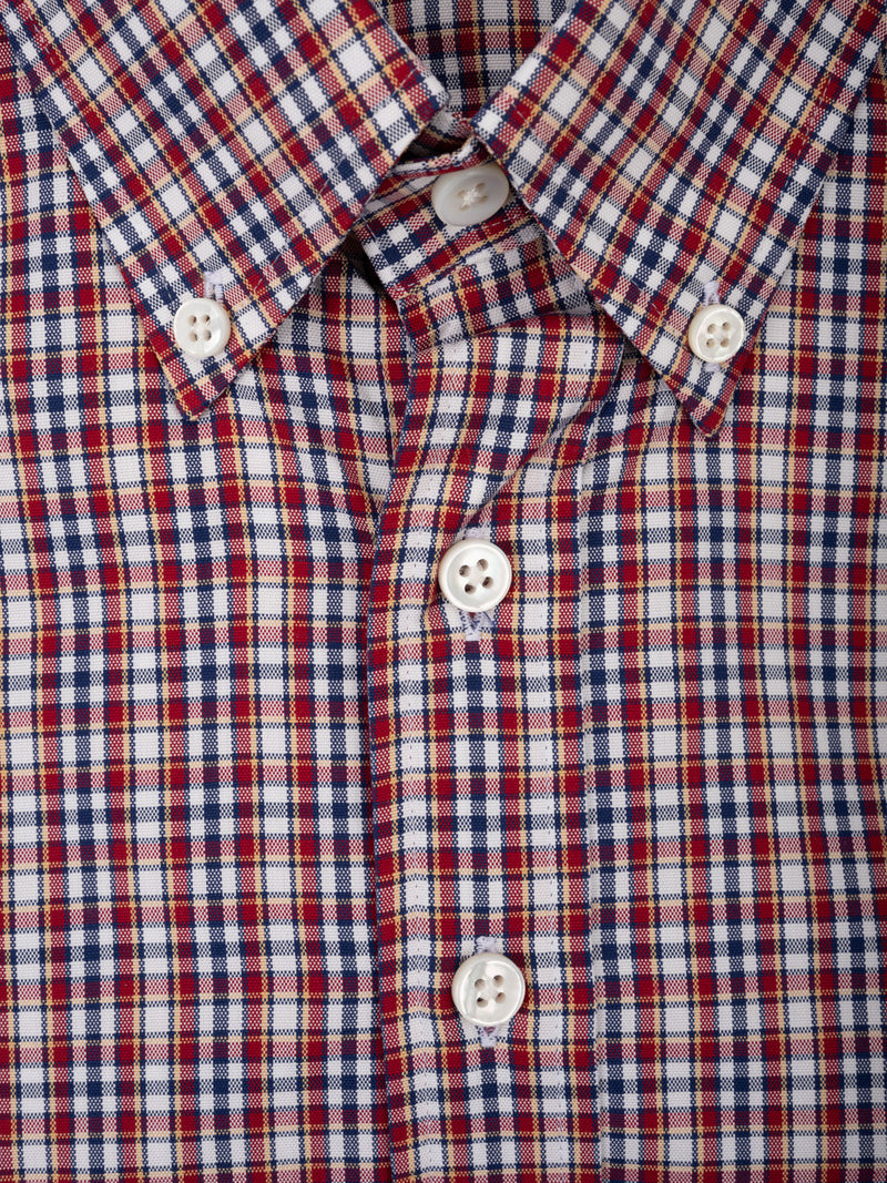 Sale Cabinet Shirt 22 navy red casual plaid