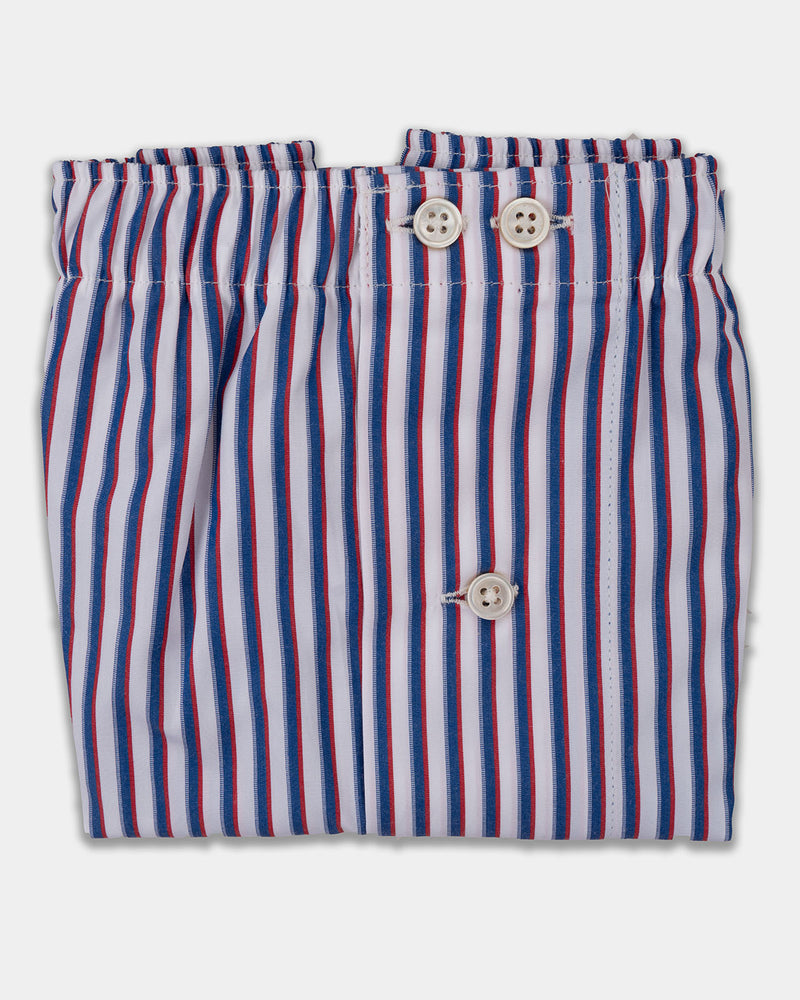 Blue/Red/White Stripe Boxer Shorts