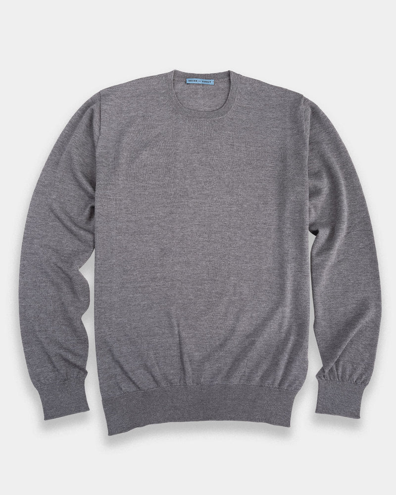 Norfolk Crewneck Ultrafine Merino Sweater