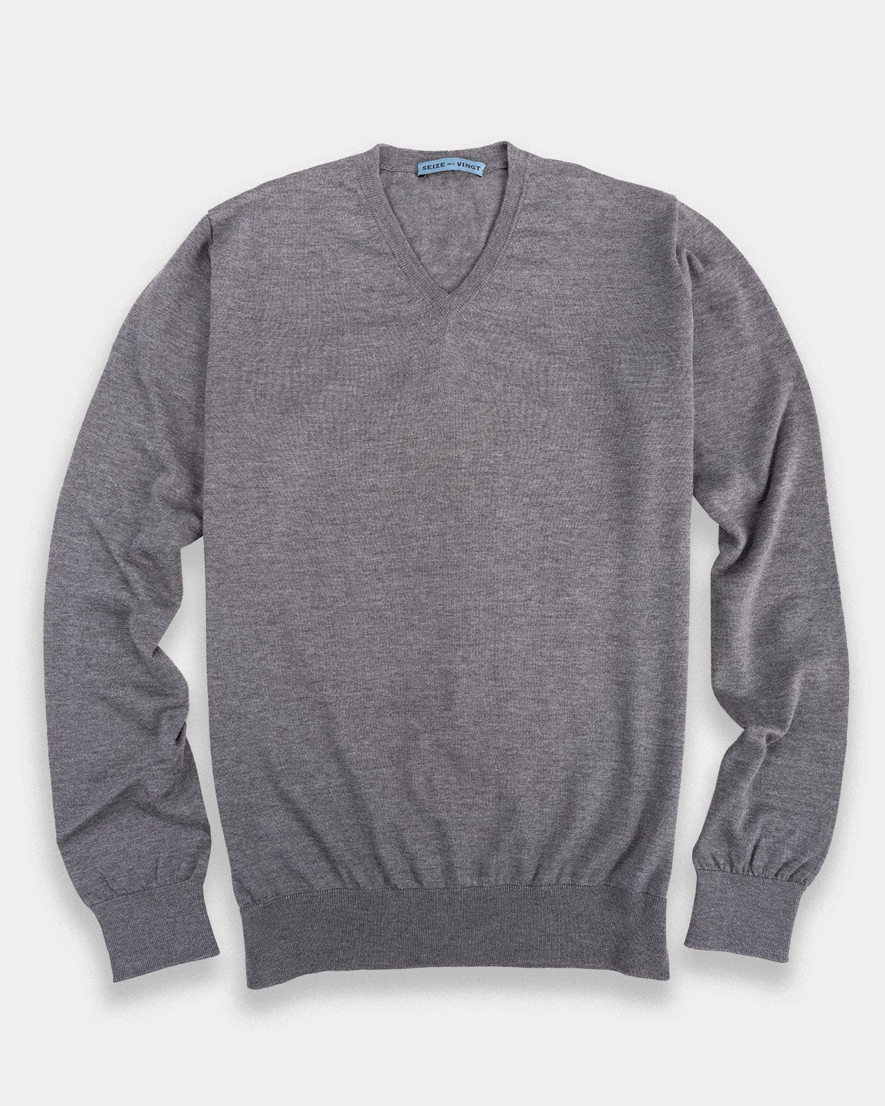 Norfolk V-Neck Ultrafine Merino Sweater