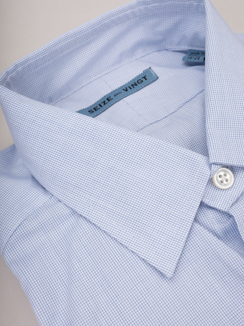 Sale Cabinet Shirt 14 light blue graph check