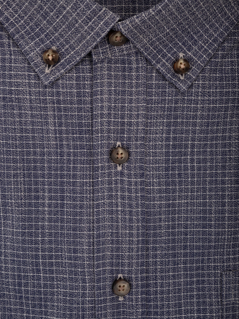 Sale Cabinet Shirt 23 blue grey casual grid check