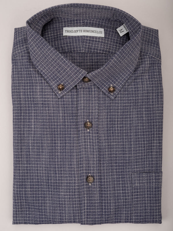 Sale Cabinet Shirt 23 blue grey casual grid check