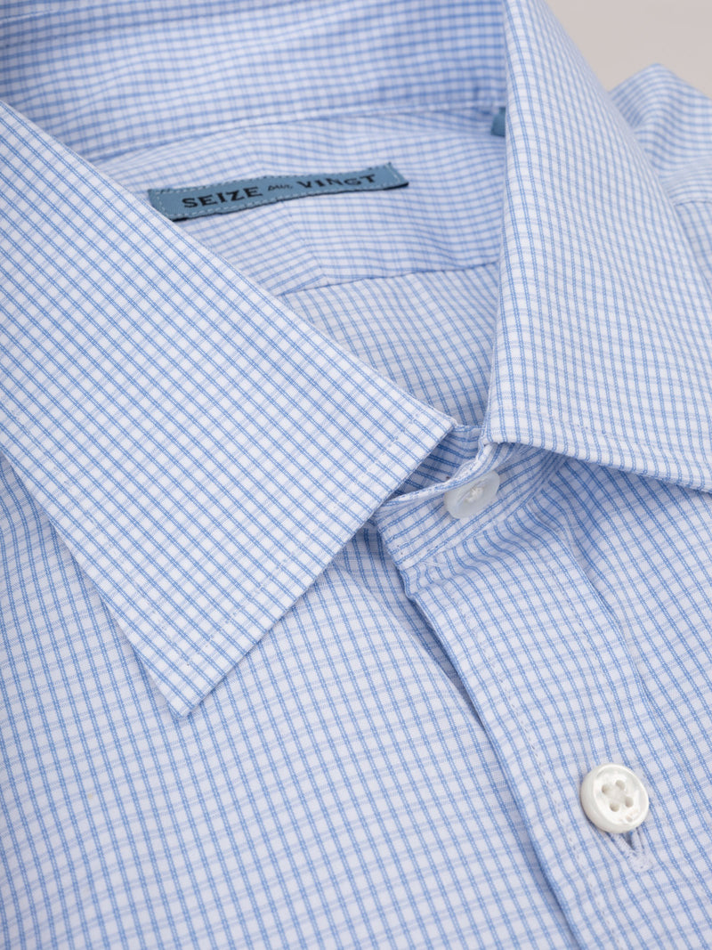 Sale Cabinet Shirt 13 small blue white pane