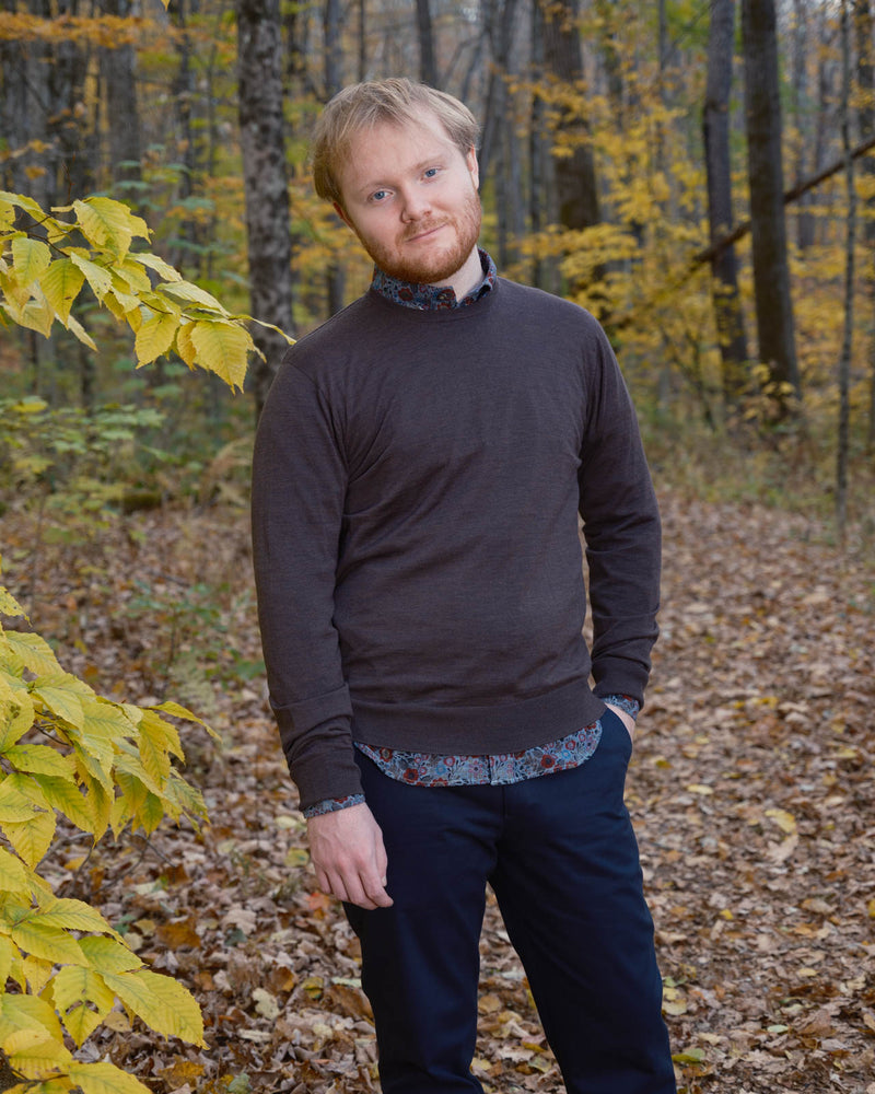 Roanoke Crewneck Ultrafine Merino Sweater