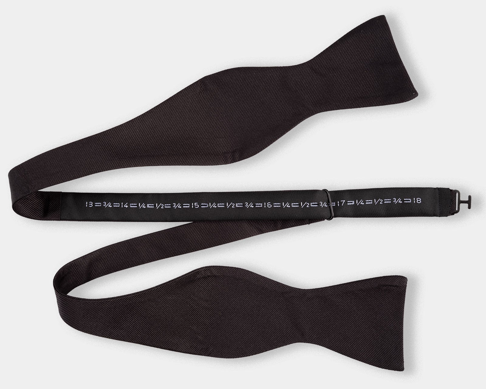 Black Faille Bowtie