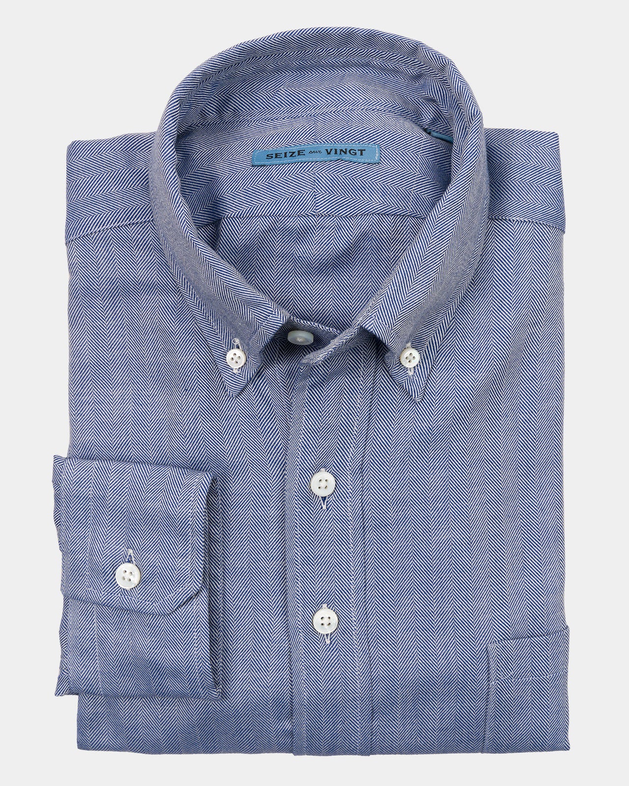 Blue Grouse Cashmere/Cotton Shirt (Sale)