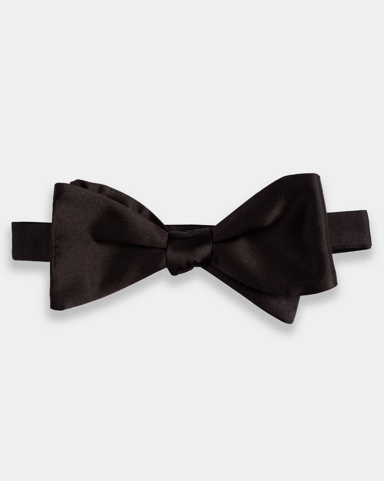 Black Satin Bowtie