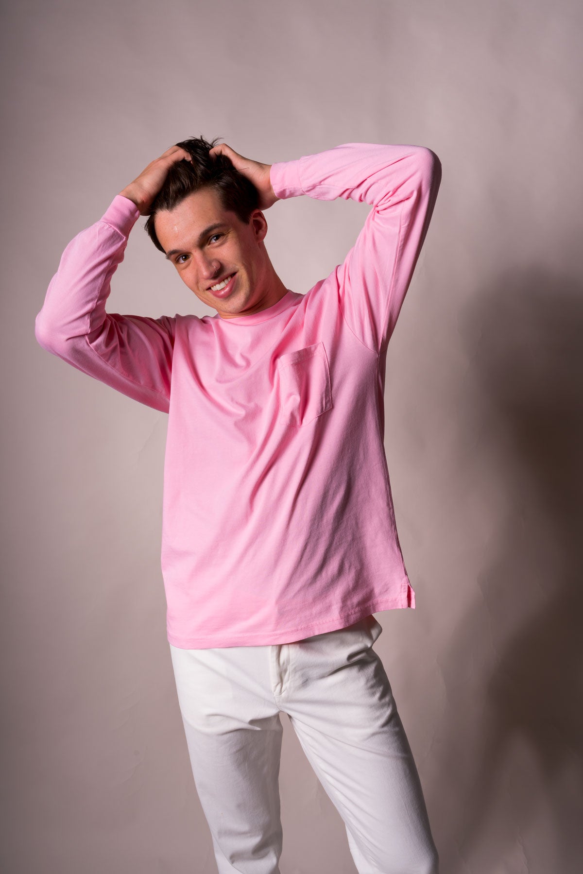 Almond Blossom Pink Long Sleeve T-shirt (Sale)