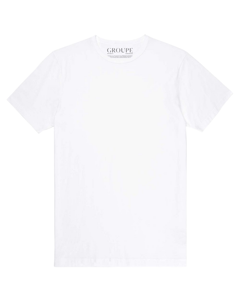 Efternavn Bør udkast Groupe Basics White Tee Shirt